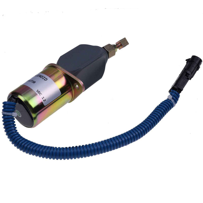 DURAFORCE 12V Stop Solenoid 1751ES-12A6UC3B1S5 for Gehl SL4625 4625DX Kubota V2203 Engine