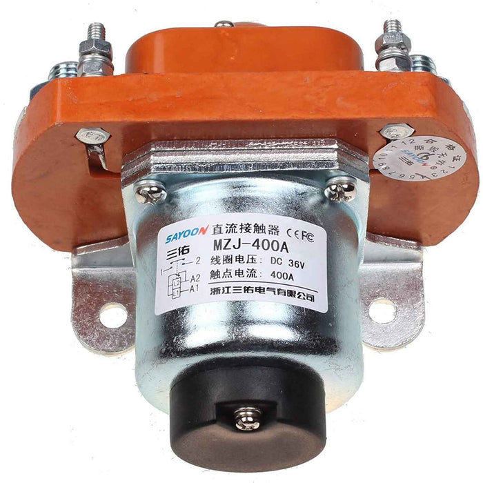 DURAFORCE 36V 400A Main Contactor Solenoid MZJ-400A For Heavy Duty Golf Cart Car