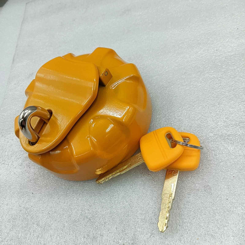 DURAFORCE Fuel Cap w/2 Keys for Komatsu PC60-8 PC100-3 PC110-7 PC120-5 PC120-6 PC130-7