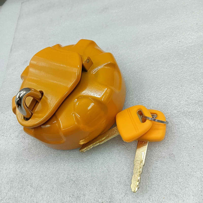 DURAFORCE Fuel Cap w/2 Keys for Komatsu PC60-8 PC100-3 PC110-7 PC120-5 PC120-6 PC130-7