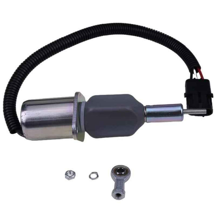 DURAFORCE 12V Shut Down Solenoid 3923680 for Cummins Engine 6C8.3 6CT 6CT8.3 6CTA ISC 5.9L