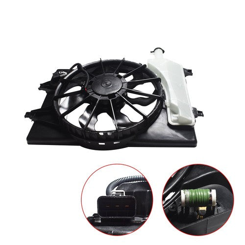 DURAFORCE HY3115156 AC Radiator Cooling Fan Assembly For Elantra GT 2018 2.0L 25380F2000