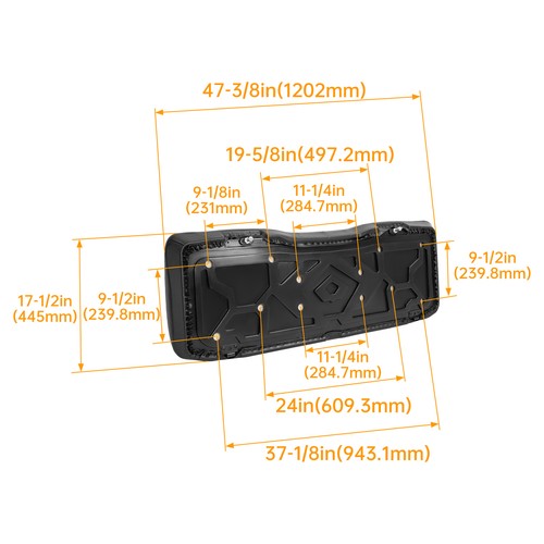 DURAFORCE For Polaris Ranger 500 570 ETX 570 Crew 570 EFI 2016-2019 Seat Bottom Cushion
