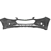DURAFORCE NEW- Front Bumper Cover For Chevy Cruze 2016 2017 2018 w/o Park Assist Black