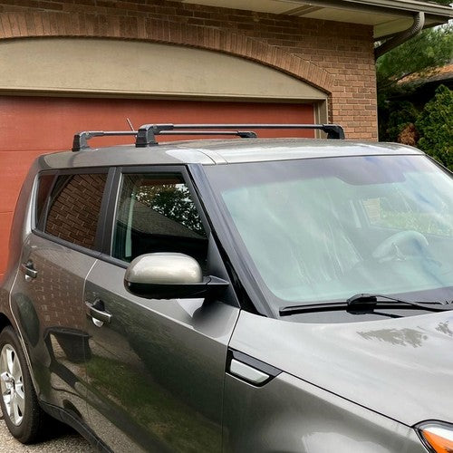Aluminum Roof Rack Rail Cross Bars for Kia Soul 2014-2019 Luggage Cargo Carrier