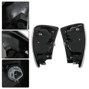 DURAFORCE Black Bezel LH+RH Clear Lens Brake Lamp Tail Lights Fit For Toyota Tacoma 16-21