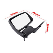 DURAFORCE Textured Black Left Manual Mirror for Freightliner Mercedes Sprinter 2.7L 00-06