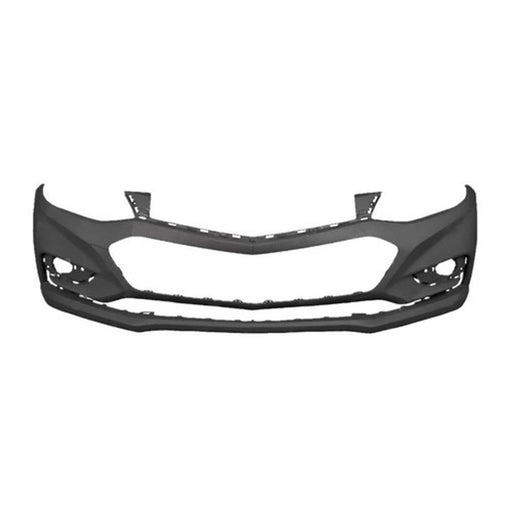 DURAFORCE Front Bumper Cover Fit For 2016-2018 Chevy Cruze w/o Park Assist Black