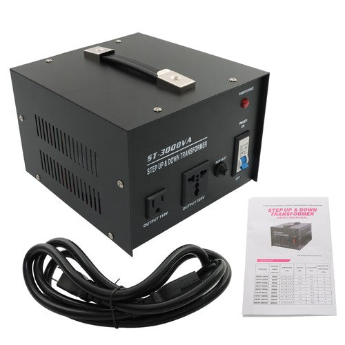 DURAFORCE 3000W Step Up/Down 220V-110V /110V-220V Voltage Converter Transformer New