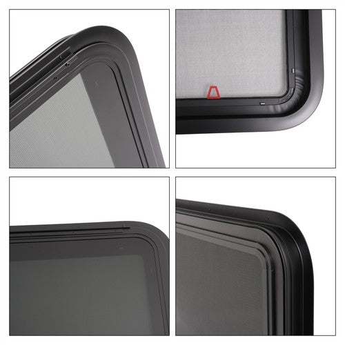 DURAFORCE 36" W x 22" H RV Exit Window For Camper Emergency Push Out Window Tempered Glass