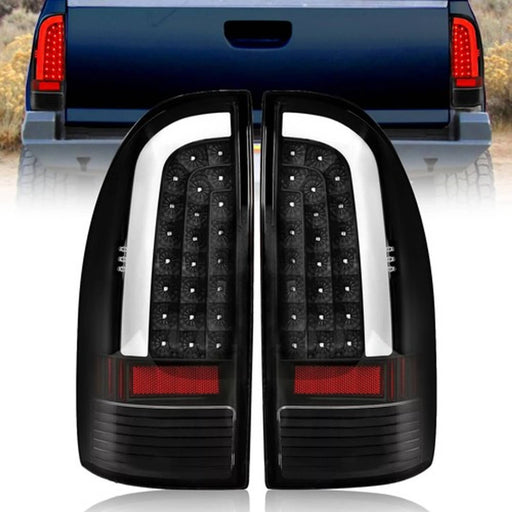 DURAFORCE LED Tube Bar for 05-15 Toyota Tacoma Tail Light Brake Parking Lamps Black