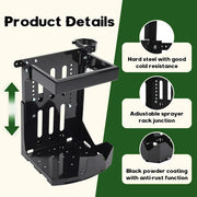 DURAFORCE Trailer Back Pack Sprayer Blower Rack For Open & Enclosed Lawn Landscape Trucks