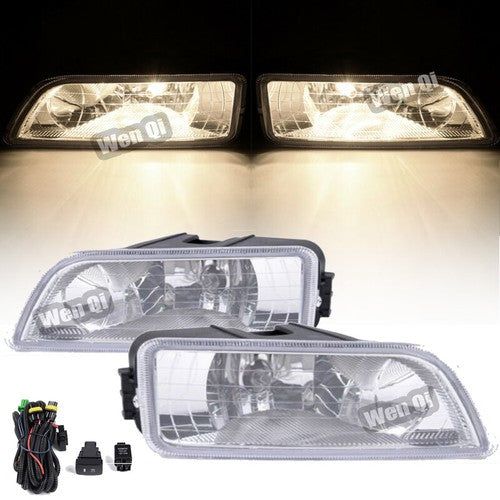 DURAFORCE Front Bumper Driving Fog Light Lamp w/Wiring for Honda Accord 2003-2007 4DR