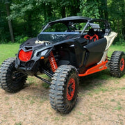 DURAFORCE Front UTV Half Windshield Dark Tinted Polycarbonate For 17-24 Can Am Maverick X3