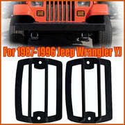DURAFORCE For 1987-1996 Jeep Wrangler YJ Front Bumper Turn Signal Light Guard Cover Side