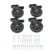 DURAFORCE 4 × 6" Heavy Duty Caster 360° steering Black W/Brake Quiet, Smooth