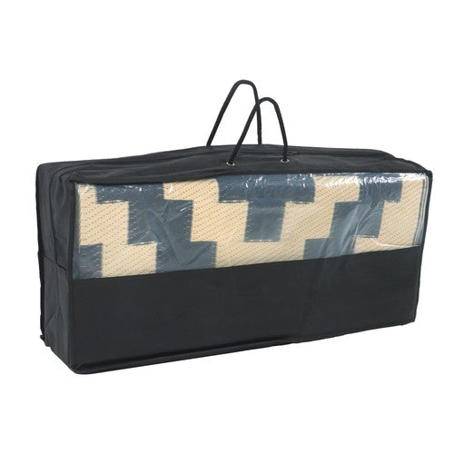 DURAFORCE 9x12ft Outdoor Plastic Straw Rug For Camping Outdoor Carpet RV Mat Black & Beige