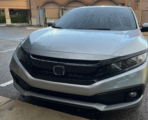 Front Grille for Honda Civic 2019-2021 2020 Coupe Sedan Type R Style Black Mesh