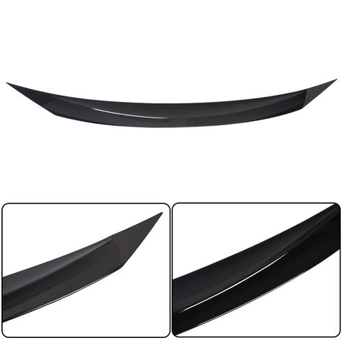 Gloss Black Front Hood Bumper Upper Nose Cover for Honda Civic Si 2016-2021