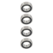 DURAFORCE 4Pcs 62/32-2RS Bearings 32×65×17mm Double Rubber Seals Deep Groove Ball Bearing