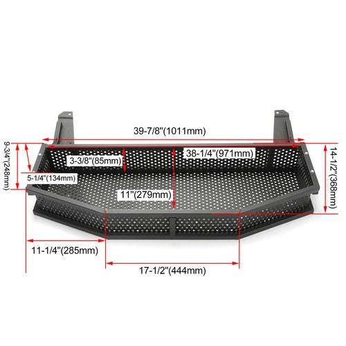 Front Outer Cargo Basket for Club Car DS Golf Cart Gas Electric Models