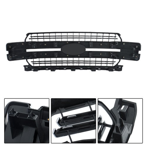 DURAFORCE New For Ford F-150 F150 2018-20 Lariat Style Front Bumper Grille Grill Chrome