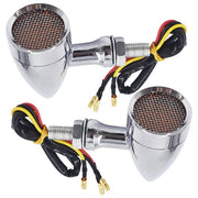 DURAFORCE For Sportster XL 1200 883 Iron Motorcycle LED Turn Signal Lights Chrome