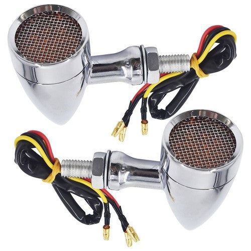 DURAFORCE For Sportster XL 1200 883 Iron Motorcycle LED Turn Signal Lights Chrome
