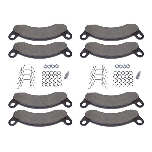 DURAFORCE 8 BRAKE PAD KIT 10K-12K AXLE FOR K71-180-00 DEXTER CALIPER 2WHEELS Semi-Metallic