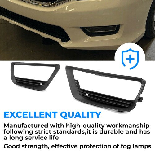 Fog Lights Cover Trim Bezel Fit for 2013-2015 14 Honda Accord Sedan LX EX 4DR
