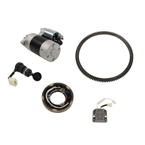 DURAFORCE Diesel Electric Starter Motor Flywheel Rectifier Fuel Pump For 186F 186FA Engine