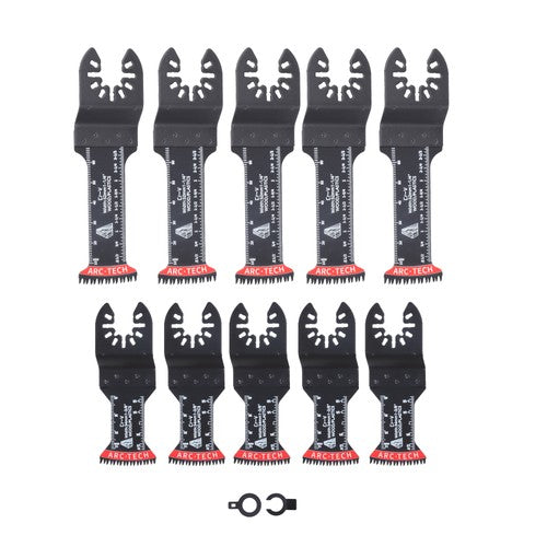 DURAFORCE Oscillating Multitool Blades Kit 10 PCS Japanese Tooth Saw Blades Extra-Long
