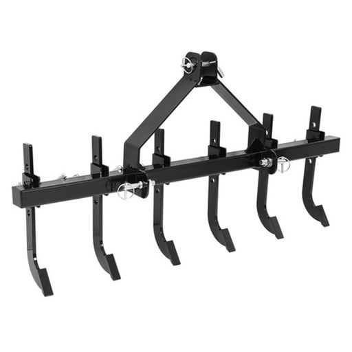 DURAFORCE 48" Chisel Plow Scarifier Detachable W/ 6 Shank For CAT-0 Cultivator