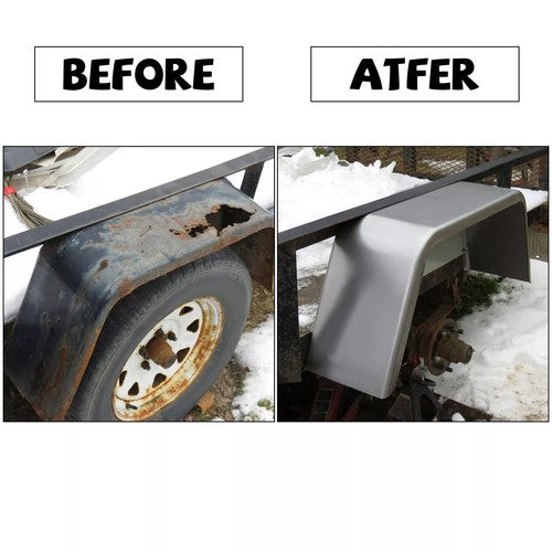 DURAFORCE Square Trailer Fenders For 14"-16" Wheels For Car Hauler Cargo Utility Trailer