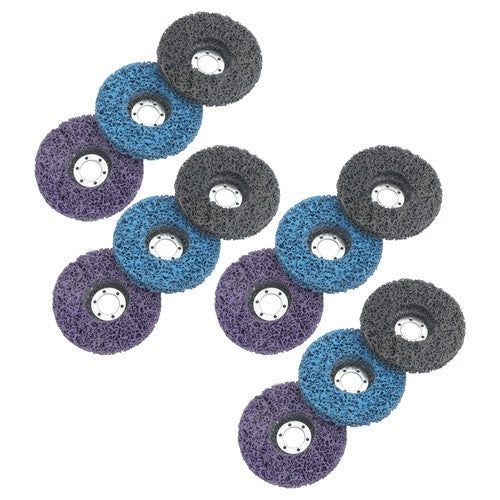 DURAFORCE 12 Pack: 4-1/2 x 7/8 Inch Diamond Grinding Discs Set 3 Colors for Angle Grinder
