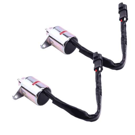 DURAFORCE 2PCS Stop Shutoff Solenoid 41-6383 For Yanmar Engine Thermo King 4TNE84
