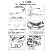 DURAFORCE Front & Rear Bumper Lip Splitter Spoiler + Side Skirt Body Kits For Subaru WRX