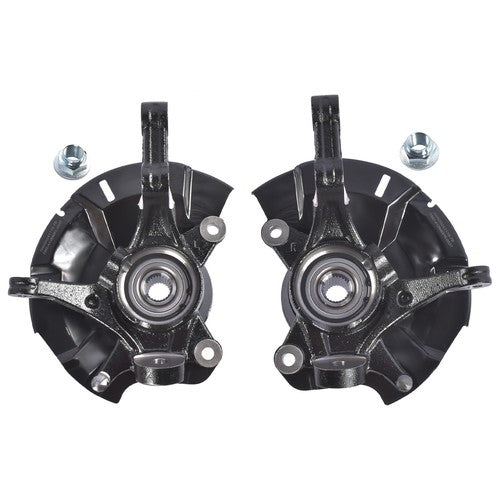 DURAFORCE 2Pcs Front Steering Knuckle Assembly for Dodge Attitude Hyundai Accent 1.4L 1.6L
