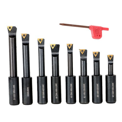 DURAFORCE 90 Degree 3/4" Shank Indexable Boring Bars Round Shank Boring Bars 8 PCS
