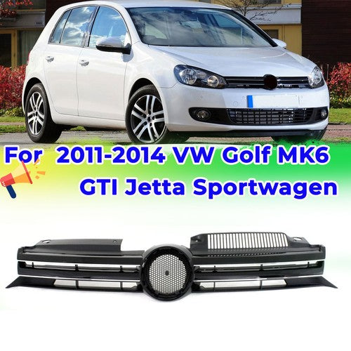 DURAFORCE ZZ2V00340 Upper Black Grill for 2010 2011-2014 for VW for Volkswagen Golf MK6 GTI