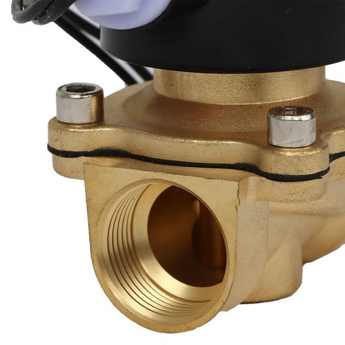DURAFORCE 3/4” 12V Air Water N/C Gas Oil Normally Closed Electric Solenoid Valve DC DN20