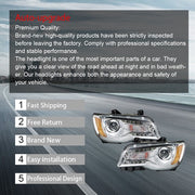 DURAFORCE Pair Set For Chrysler 300 2011-2014 Headlight Replacement Halogen Clear Lens L+R