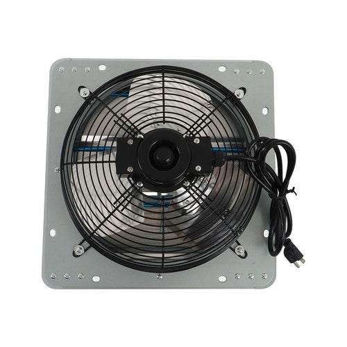 DURAFORCE 12Inch Aluminum Wall Mounted Shutter Exhaust Fan With 1.65 Meters Power Cord Kit