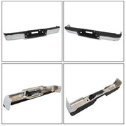 DURAFORCE Rear Bumper Chrome With Object Sensor Holes New For 2006-2008 Ford F150