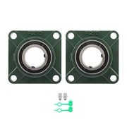DURAFORCE Self-Aligning UCF210-32 Pillow Block Bearing Solid Base 2" Bore 4-Bolt 2Pcs