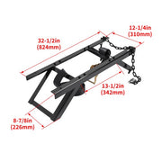 DURAFORCE Adjustable Semi Truck Tire Rack Spare Tire Mount Holder Tire Carrier W/Hardware