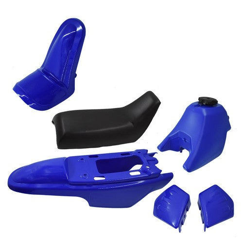 DURAFORCE For Yamaha PW50 PW 50 Plastic Fender Body Seat Gas Tank Kit Blue USA