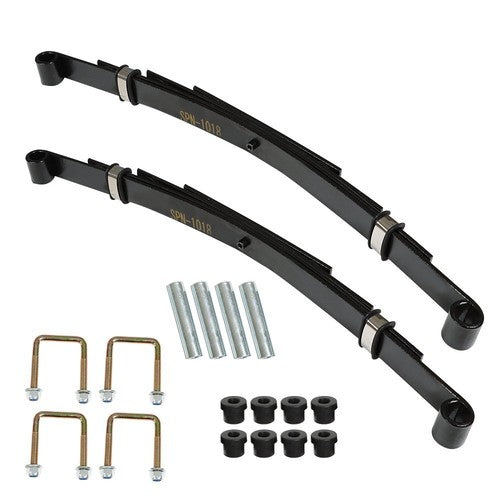 DURAFORCE Heavy Duty Rear Leaf Springs 4-Leaf For EZGO TXT Golf Cart 2 Set 1995-2013 US
