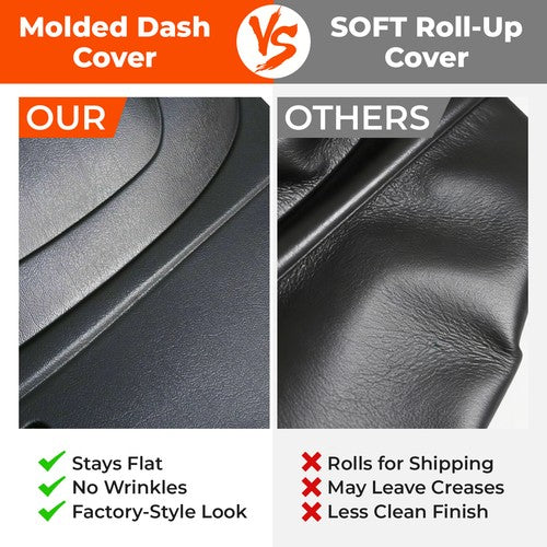 DURAFORCE Front Dash Board Cap Cover Overlay Fit For 07-14 Silverado LS LTWT Sierra SL SLE