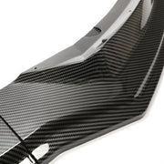 DURAFORCE Front Bumper Body Kit Lip Spliiter For 2017-2023 Tesla Model 3 Carbon Style 3Pcs